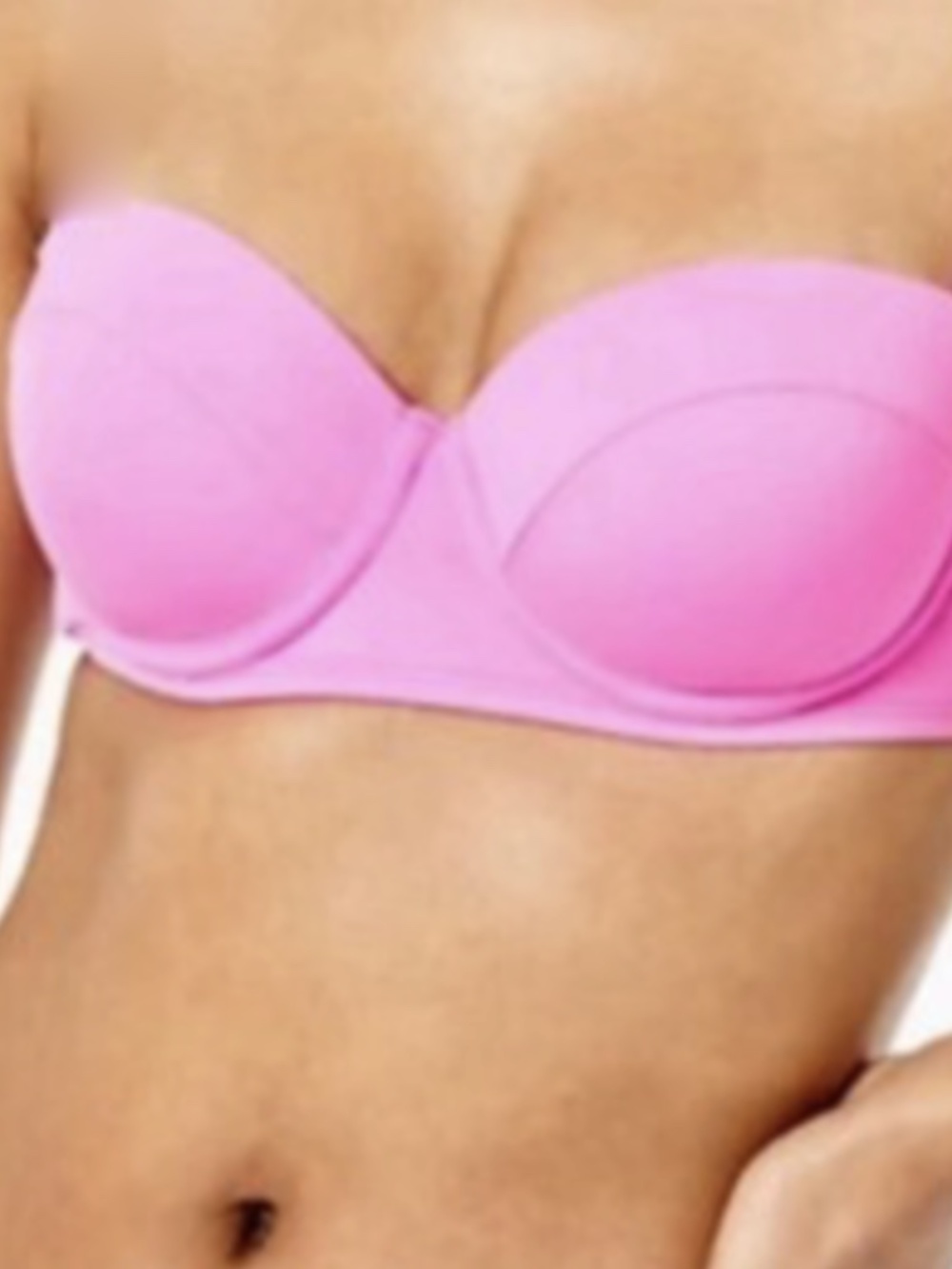 Lilly Pulitzer Prosecco Pink Leven Bikini Top Size 4 Gold Hardware Swim